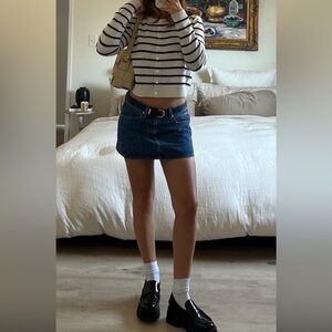 Slvrlake low rise Denim Mini Skirt